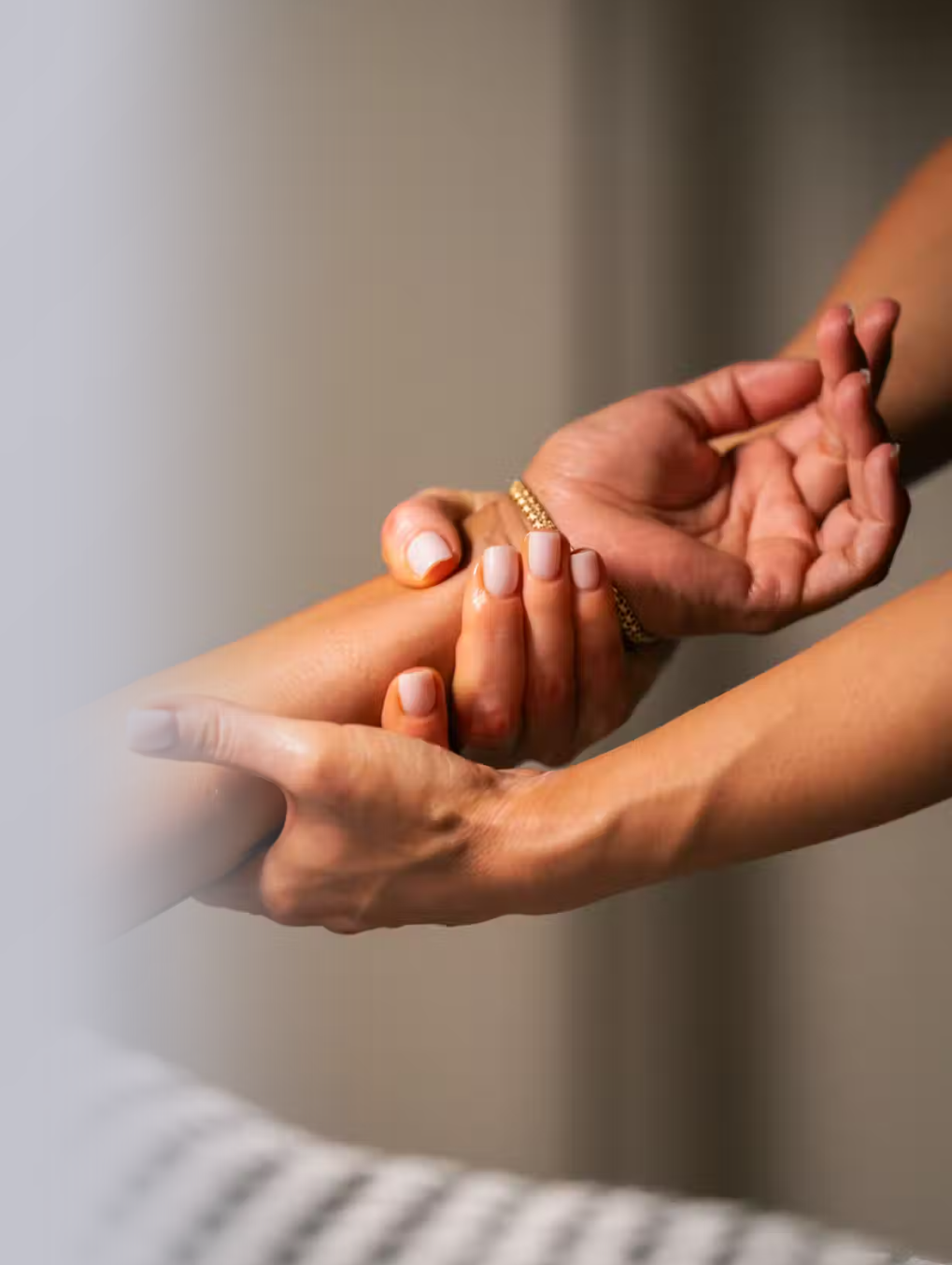 Massage therapy hands